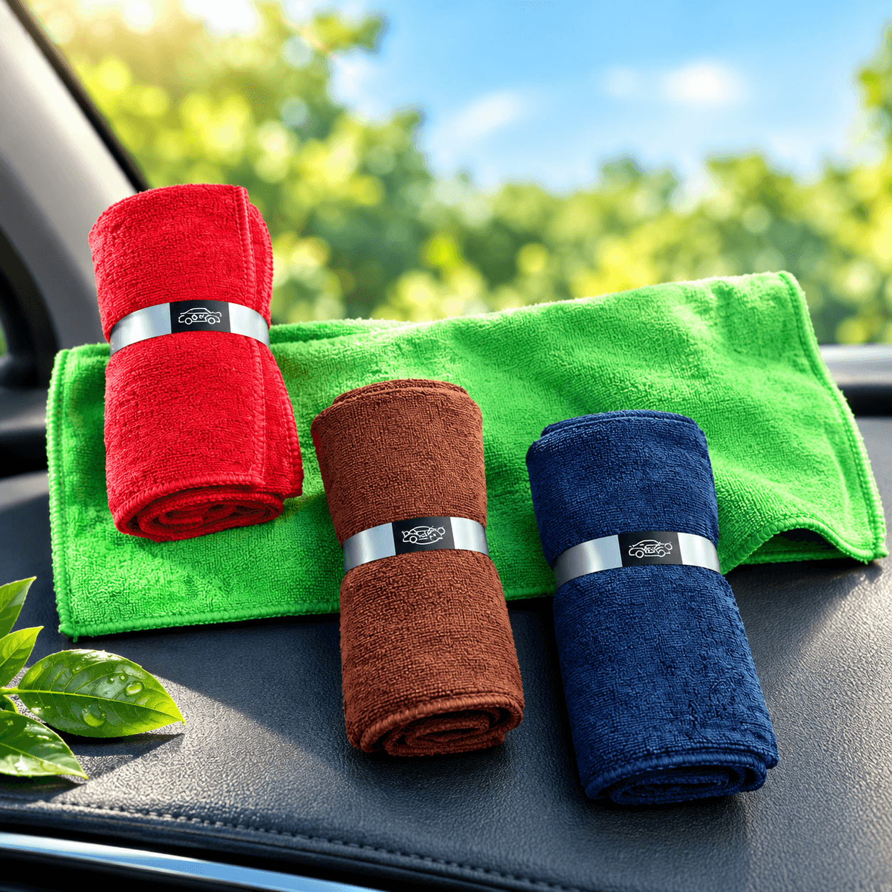 Ultrsoft Plush Microfibre Cloth (Red, Green, Blue Color)