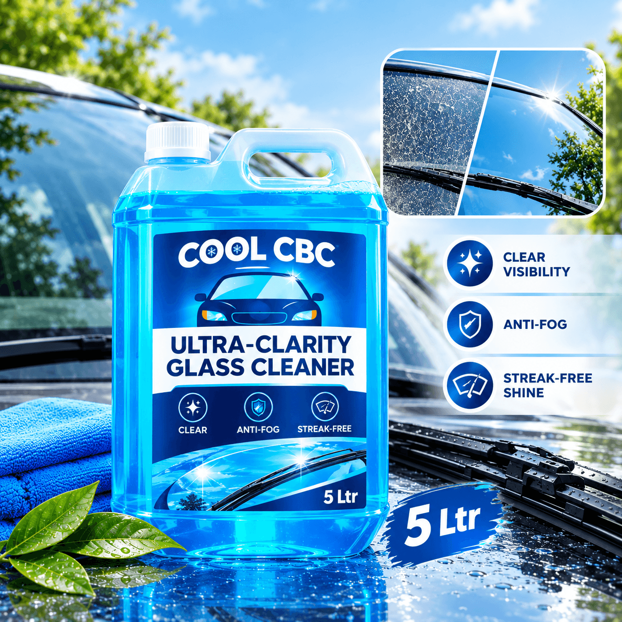 Wiper Windhsield Glass Cleaner Liquid (5 ltr)